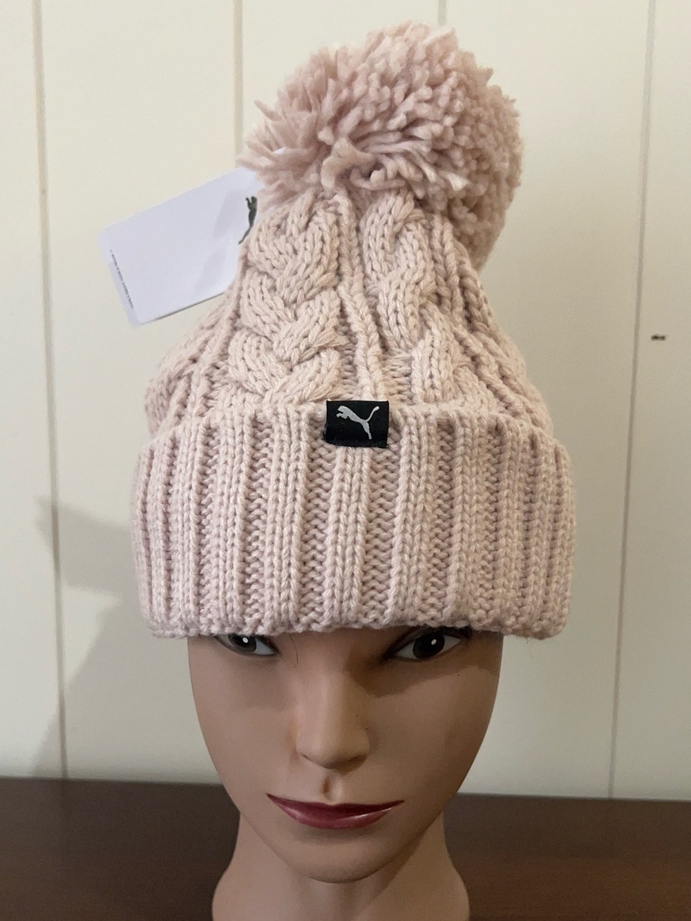 Puma Knit Hat Pastel Pink  NWT